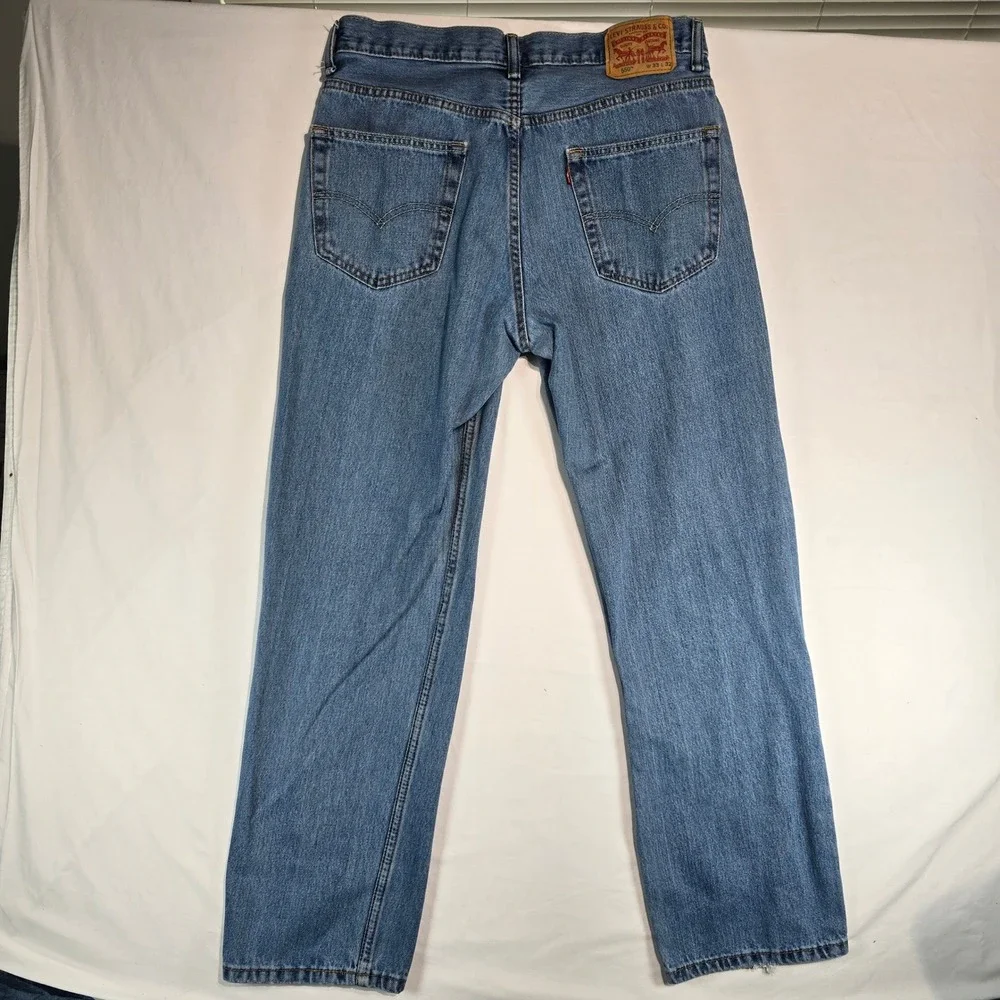 Levis 550 Relaxed Fit‎ Tapered Leg Blue Denim Jeans Mens 33x32 Medium Wash